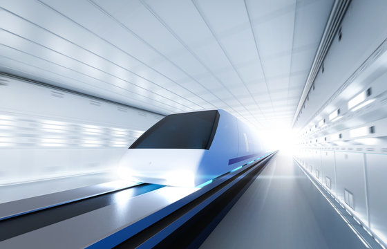 High Speed Train With Motion