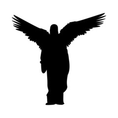 Angel Silhouette vector