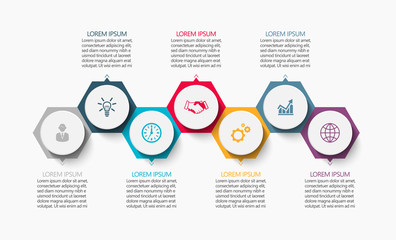 Business data visualization. timeline infographic icons designed for abstract background template milestone element modern diagram process technology digital marketing data presentation chart Vector