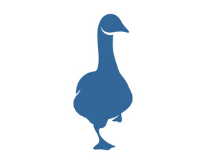 Swan logo vector design template, Silhouette Swan logo, Illustration