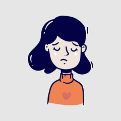 People Illustration, Hand drawn avatar, human activity, isolated background