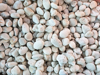 white pebbles stone texture and background