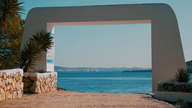 Big gat leading to beautiful beach