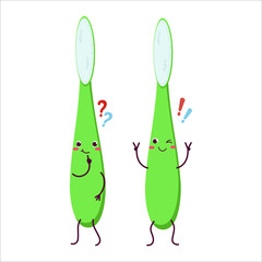 Cute cartoon character toothbrush.