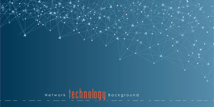 Internet connection, abstract sense of science and technology graphic design background. Vector illustration