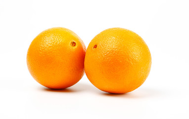 Fresh Egypt orange isolated on white background.