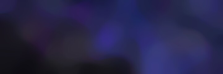 smooth horizontal banner background graphic with very dark violet, very dark blue and dark slate blue colors and space for text or image