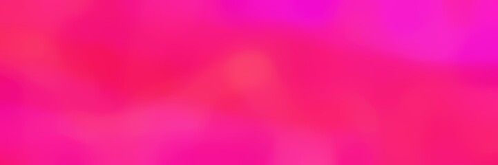 unfocused smooth horizontal banner background texture with bright pink, deep pink and crimson colors and space for text or image