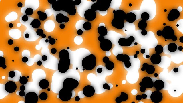 Abstract colorful blob background. Abstract leopard fur background. Motion liquid backdrop. 4K.