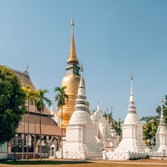 Naklejka premium Wat Suan Dok temple in Chiang Mai, Thailand