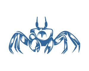 Crab logo vector design template, Silhouette Crab logo, Illustration