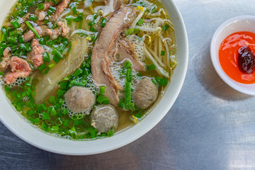 Famous Vietnam food - traditional Pho beef noodle