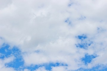 Beautiful blue sky, clouds summer sunny day