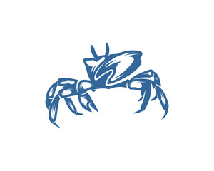Crab logo vector design template, Silhouette Crab logo, Illustration