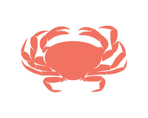 Crab logo vector design template, Silhouette Crab logo, Illustration