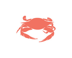 Crab logo vector design template, Silhouette Crab logo, Illustration