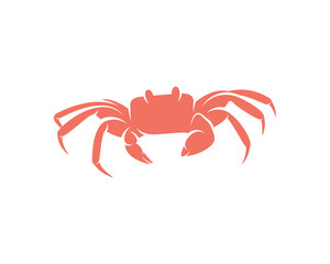 Crab logo vector design template, Silhouette Crab logo, Illustration