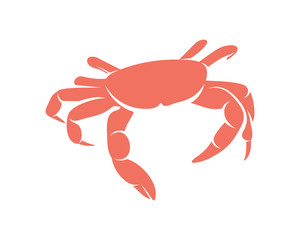 Crab logo vector design template, Silhouette Crab logo, Illustration