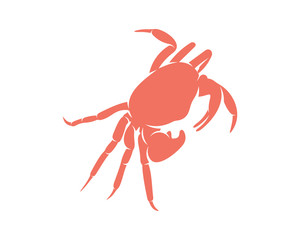 Crab logo vector design template, Silhouette Crab logo, Illustration