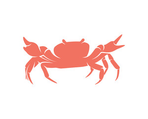 Crab logo vector design template, Silhouette Crab logo, Illustration