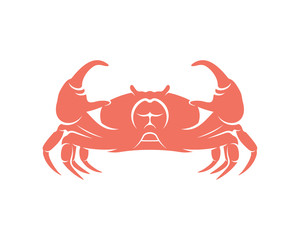 Crab logo vector design template, Silhouette Crab logo, Illustration