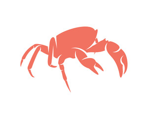Crab logo vector design template, Silhouette Crab logo, Illustration