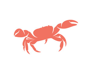 Crab logo vector design template, Silhouette Crab logo, Illustration