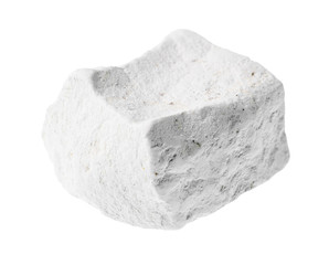 Obraz premium unpolished chalk (white limestone) rock stone
