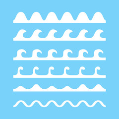 wave water line abstract blue background vector