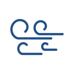 wind icon design, flat style icon collection