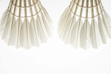 バトミントンシャトルのアップ写真