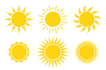 sun icon vector illustration isolated white background