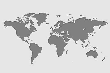 Fototapeta na wymiar world map earth realistic design isolated vector
