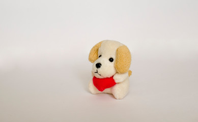  Little puppy with a heart