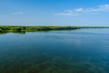 View on the river Dnieper on summer