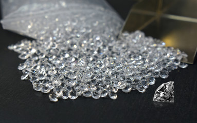 A genuine diamond is a diamond that has been cut and clean. Rare and expensive to make.