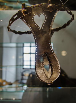 Chastity belt -  is a locking item of clothing designed to prevent sexual intercourse