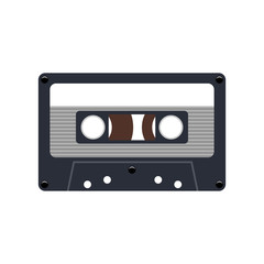 Fototapeta premium Audio cassette tape on the white background