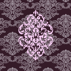 Oriental vector damask patterns for greeting cards and wedding invitations.