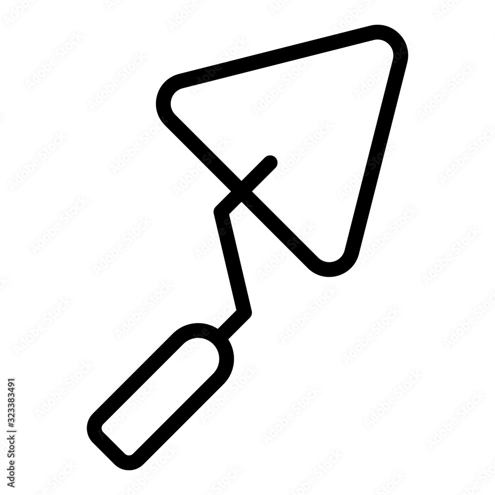 Poster spatula trowel icon. outline spatula trowel vector icon for web design isolated on white background