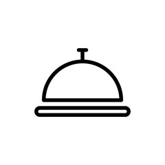 hotel bell lobby icon vector