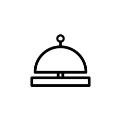 hotel bell lobby icon vector