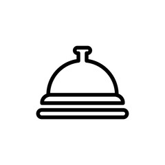 hotel bell lobby icon vector