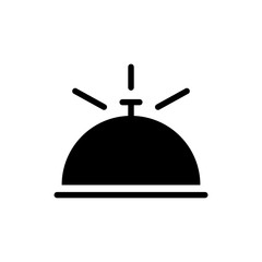 hotel bell lobby icon vector