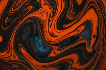 Lush lava color marble texture background. Beautiful abstract background. Contemporary art. Marbleized effect. Acrylic painting- can be used as a trendy background for posters, cards, invitations.