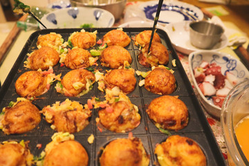 家でたこ焼きパーティー