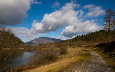 Seen im Massif des Bauges nahe La Motte en Bauges in den französischen Alpen