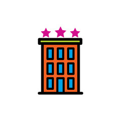 hotel icon vector