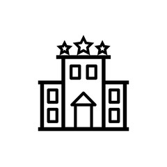 hotel icon vector