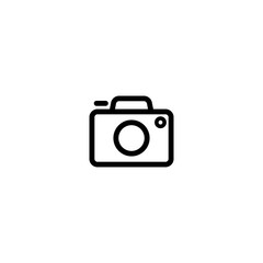 Camera icon, flat photo camera vector isolated. Modern simple snapshot photography sign. Trendy symbol for website design, web button, mobile app. Logo illustration